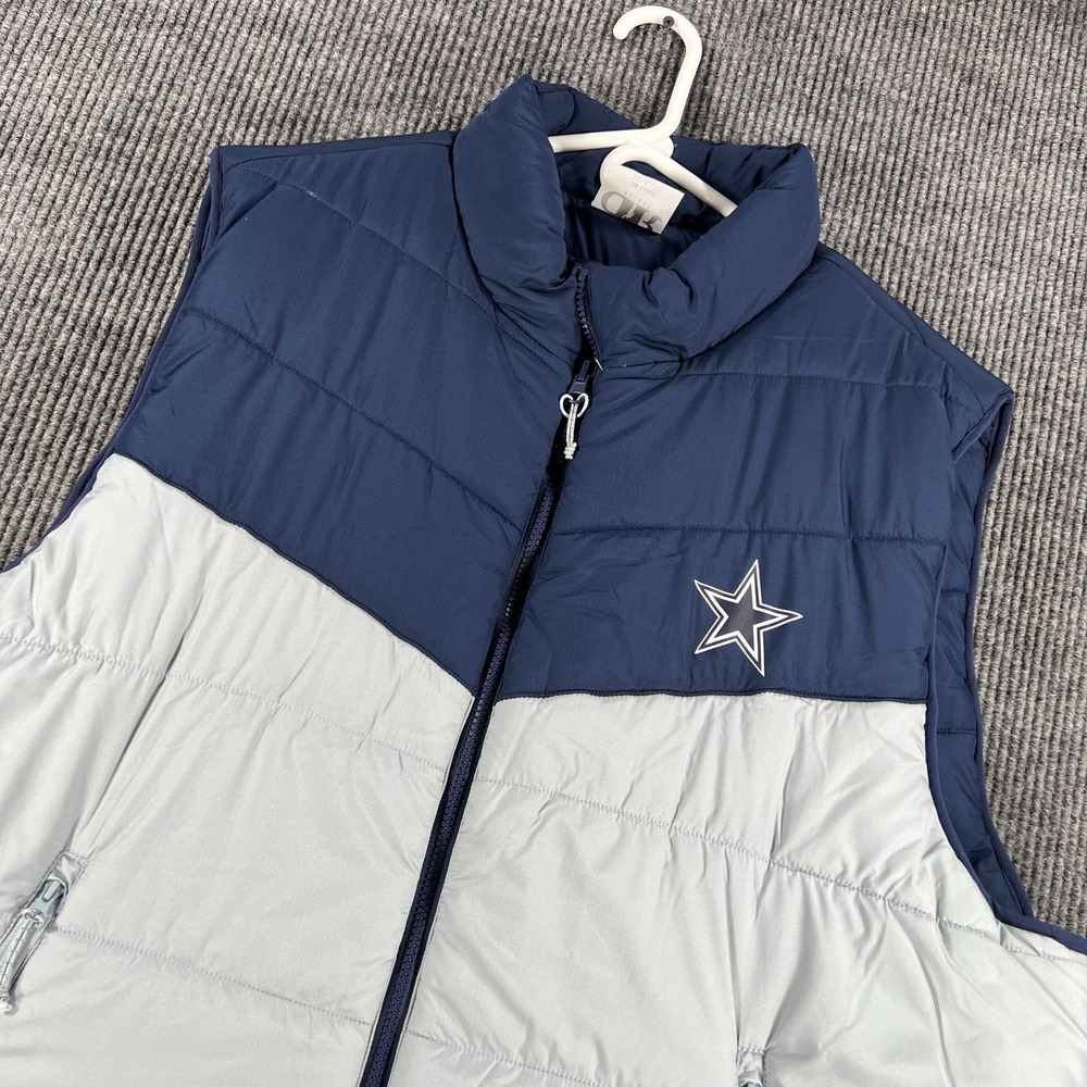 Dallas Cowboys x Darius Rucker Puffer Vest Coat‎ Mens 3XL Reversible Sleeveless